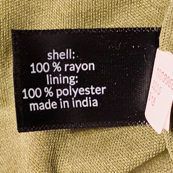 LANE BRYANT ⭐️ Long Olive Green Sleeveless Dress - Picture 9 of 10